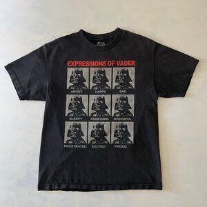 Star Wars Expressions Of Vader T-Shirt Size Large